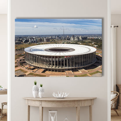 Brasilia Stadium, Stadium Canvas, Sport Art, Gift for him, Man Cave Decor, Art Print, Canvas Print Wall Art