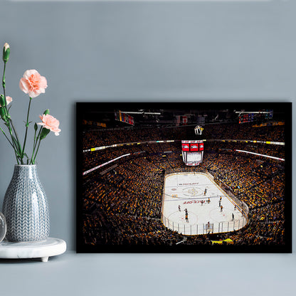 Bridgestone Arena Nashville, Stadium Canvas, Sport Art, Gift for him, Framed Art Print Wall Decor, Picture Framed