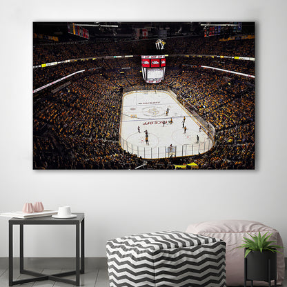 Bridgestone Arena Nashville, Stadium Canvas, Sport Art, Gift for him, Man Cave Decor, Art Print, Canvas Print Wall Art