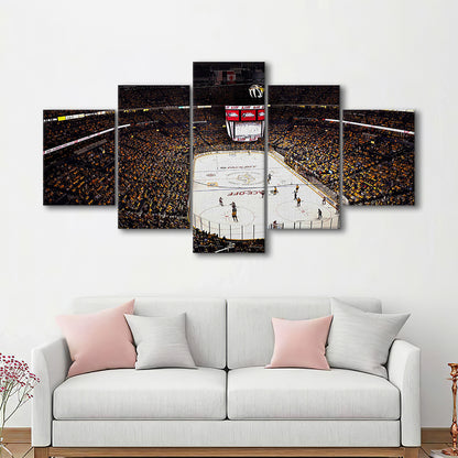 Bridgestone Arena Nashville, Stadium Canvas, Sport Art, Gift for him, 5 Panel, Large Canvas, Canvas Print Wall Art
