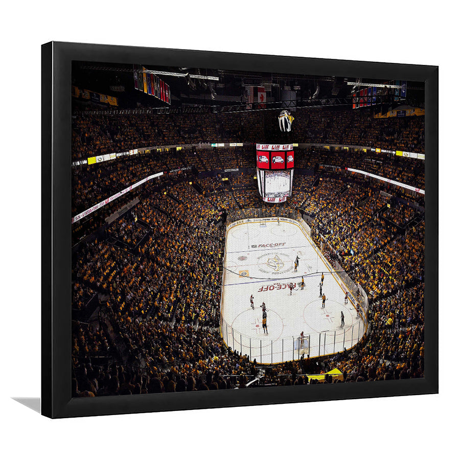 Bridgestone Arena Nashville, Stadium Canvas, Sport Art, Gift for him, Framed Art Print Wall Decor, Picture Framed