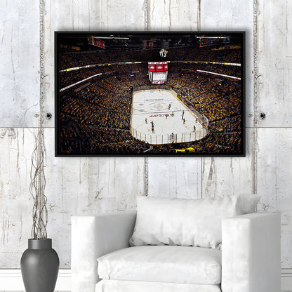 Bridgestone Arena Nashville, Stadium Canvas, Sport Art, Framed Canvas Print Wall Art, Floating Frame