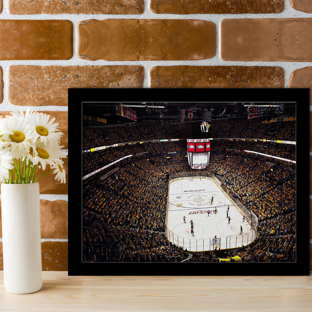 Bridgestone Arena Nashville, Stadium Canvas, Sport Art, Gift for him, Framed Art Print Wall Decor, Picture Framed