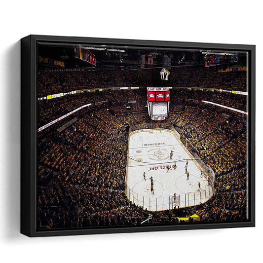 Bridgestone Arena Nashville, Stadium Canvas, Sport Art, Framed Canvas Print Wall Art, Floating Frame