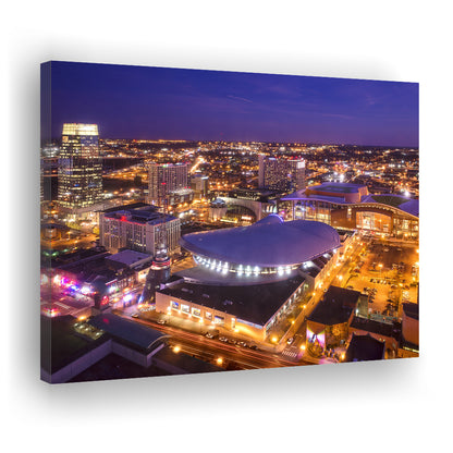 Bridgestone Arena, Stadium Canvas, Sport Art, Gift for him, Man Cave Decor, Art Print, Canvas Print Wall Art