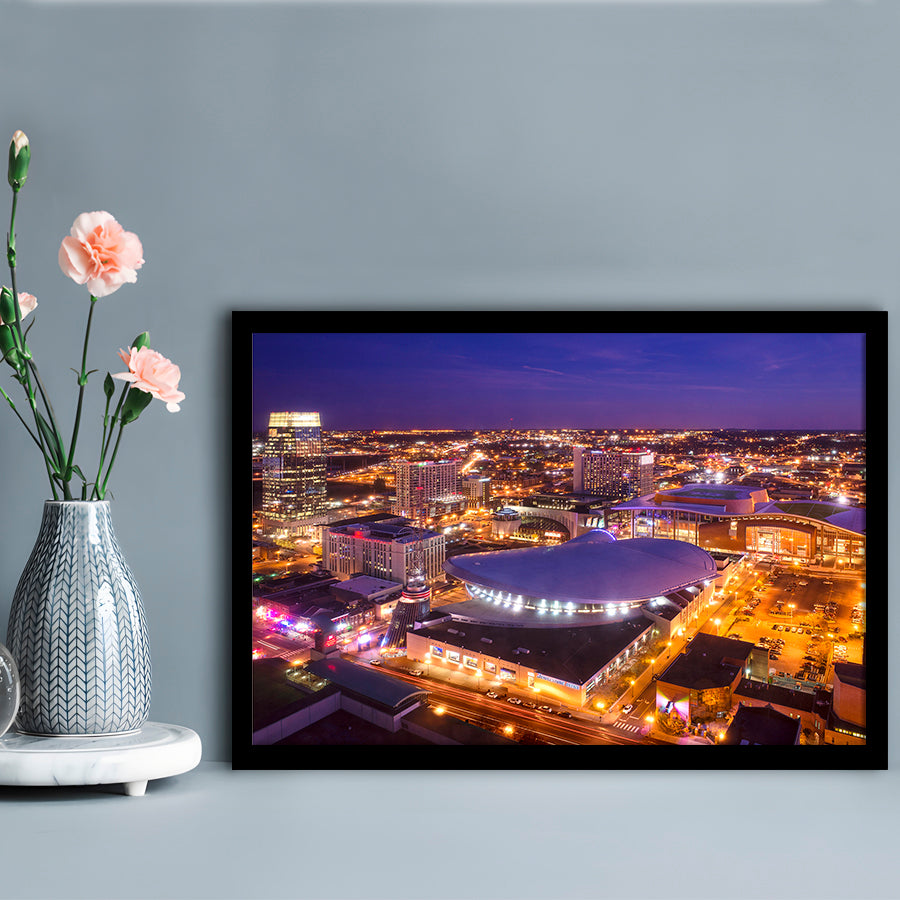 Bridgestone Arena, Stadium Canvas, Sport Art, Gift for him, Framed Art Print Wall Decor, Picture Framed