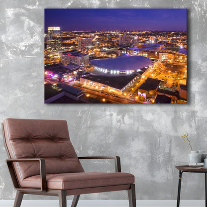 Bridgestone Arena, Stadium Canvas, Sport Art, Gift for him, Man Cave Decor, Art Print, Canvas Print Wall Art