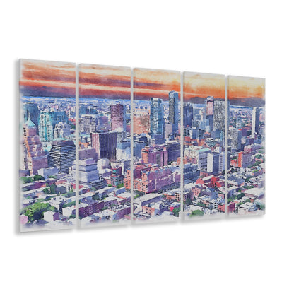 Brooklyn Watercolor Painting Canvas, Brooklyn New York, Sport Art, Extra Large Canvas Print Wall Art