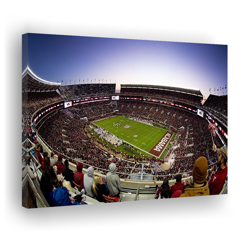 Bryant Denny Stadium, Stadium Canvas, Sport Art, Gift for him, Man Cave Decor, Art Print, Canvas Print Wall Art