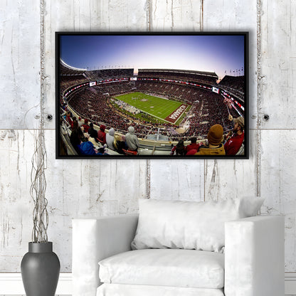 Bryant Denny Stadium, Stadium Canvas, Sport Art, Framed Canvas Print Wall Art, Floating Frame