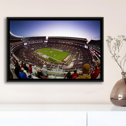 Bryant Denny Stadium, Stadium Canvas, Sport Art, Framed Canvas Print Wall Art, Floating Frame