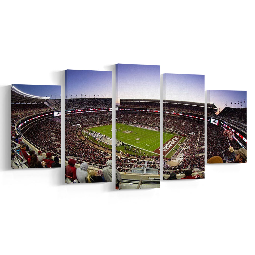 Bryant Denny Stadium, Stadium Canvas, Sport Art, Gift for him, 5 Panel, Large Canvas, Canvas Print Wall Art