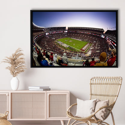 Bryant Denny Stadium, Stadium Canvas, Sport Art, Framed Canvas Print Wall Art, Floating Frame