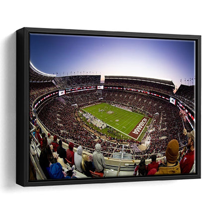 Bryant Denny Stadium, Stadium Canvas, Sport Art, Framed Canvas Print Wall Art, Floating Frame