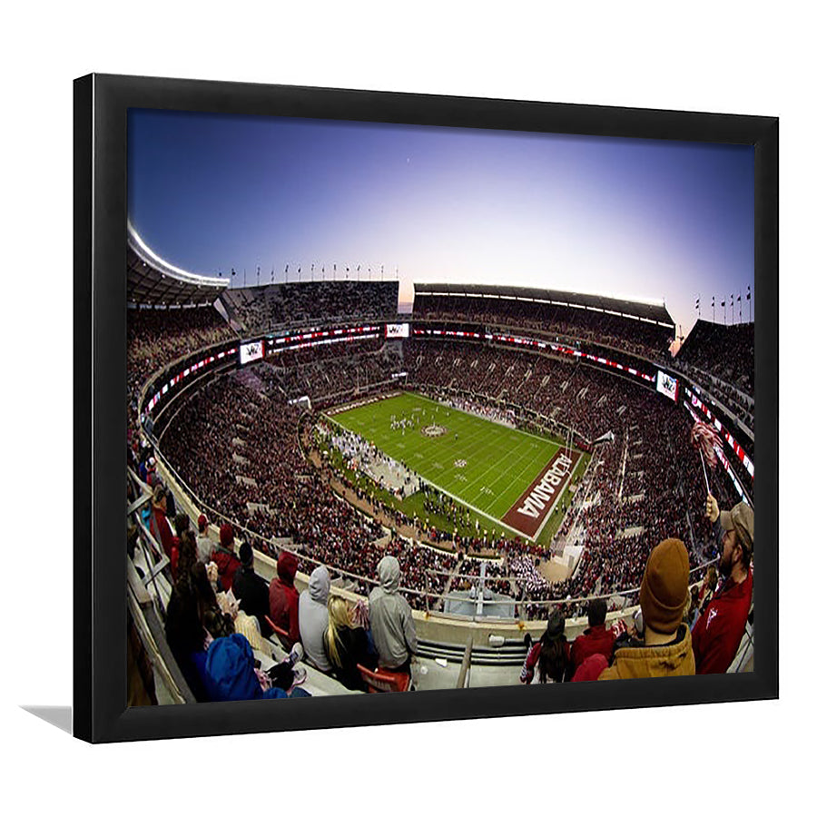 Bryant Denny Stadium, Stadium Canvas, Sport Art, Gift for him, Framed Art Print Wall Decor, Picture Framed