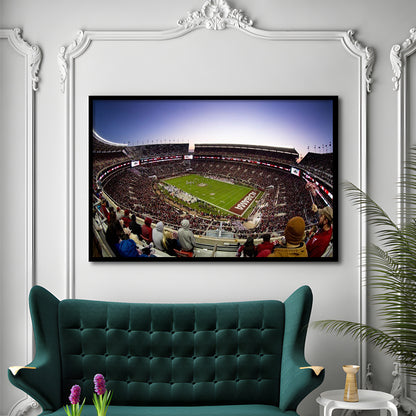Bryant Denny Stadium, Stadium Canvas, Sport Art, Gift for him, Framed Art Print Wall Decor, Picture Framed