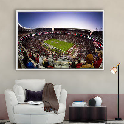Bryant Denny Stadium, Stadium Canvas, Sport Art, Framed Canvas Print Wall Art, Floating Frame