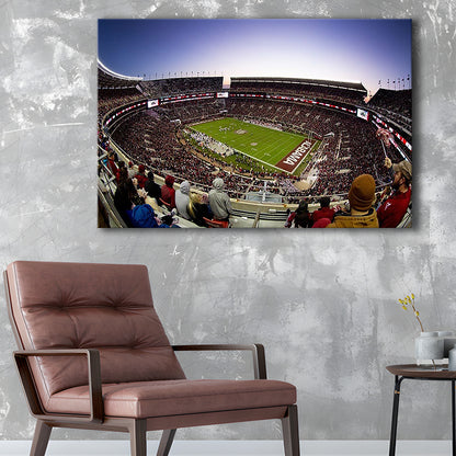 Bryant Denny Stadium, Stadium Canvas, Sport Art, Gift for him, Man Cave Decor, Art Print, Canvas Print Wall Art