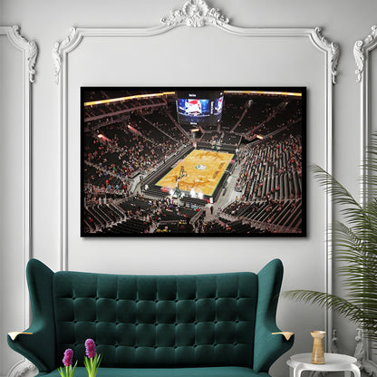 Buck's New Fiserv Forum Arena, Stadium Canvas, Sport Art, Gift for him, Framed Art Print Wall Decor, Picture Framed
