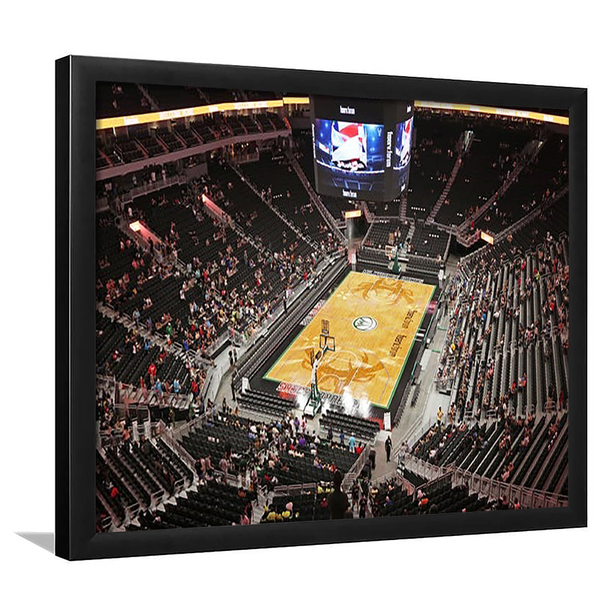 Buck's New Fiserv Forum Arena, Stadium Canvas, Sport Art, Gift for him, Framed Art Print Wall Decor, Picture Framed