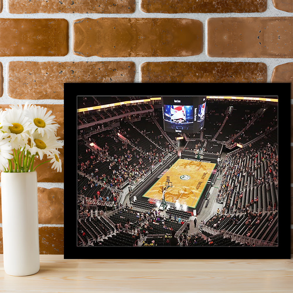 Buck's New Fiserv Forum Arena, Stadium Canvas, Sport Art, Gift for him, Framed Art Print Wall Decor, Picture Framed