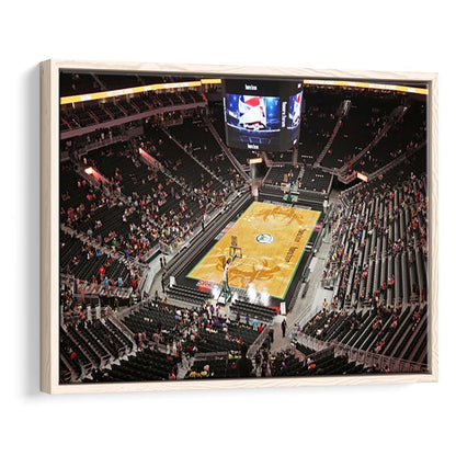 Buck's New Fiserv Forum Arena, Stadium Canvas, Sport Art, Framed Canvas Print Wall Art, Floating Frame