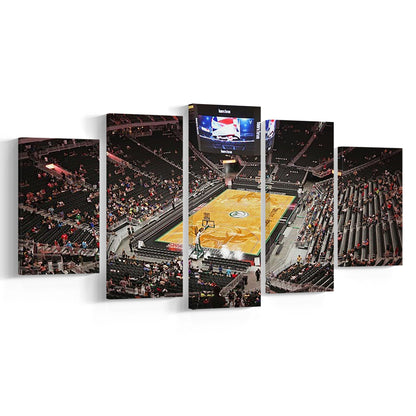 Buck's New Fiserv Forum Arena, Stadium Canvas, Sport Art, Gift for him, 5 Panel, Large Canvas, Canvas Print Wall Art