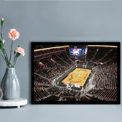Buck's New Fiserv Forum Arena, Stadium Canvas, Sport Art, Gift for him, Framed Art Print Wall Decor, Picture Framed