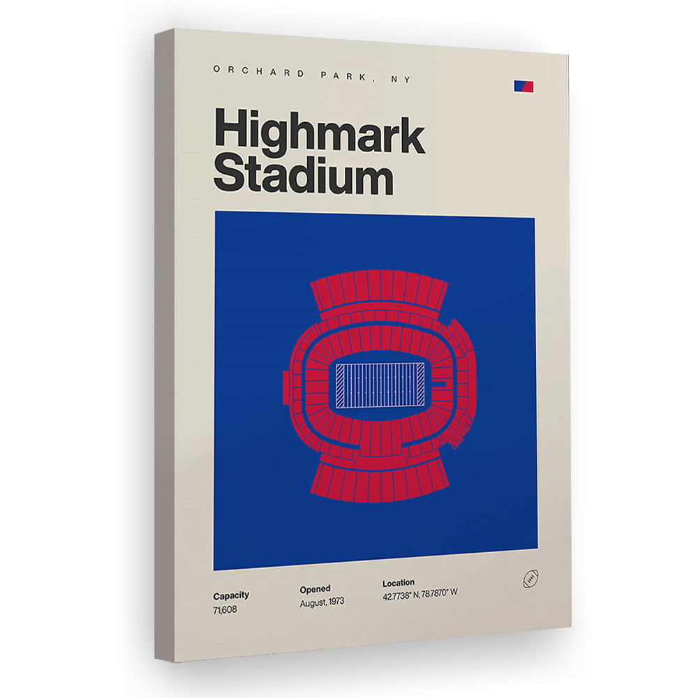 Highmark Stadium Print, Bills Highmark Stadium Print, Fan Gifts, Sport Art, Canvas Print Wall Art