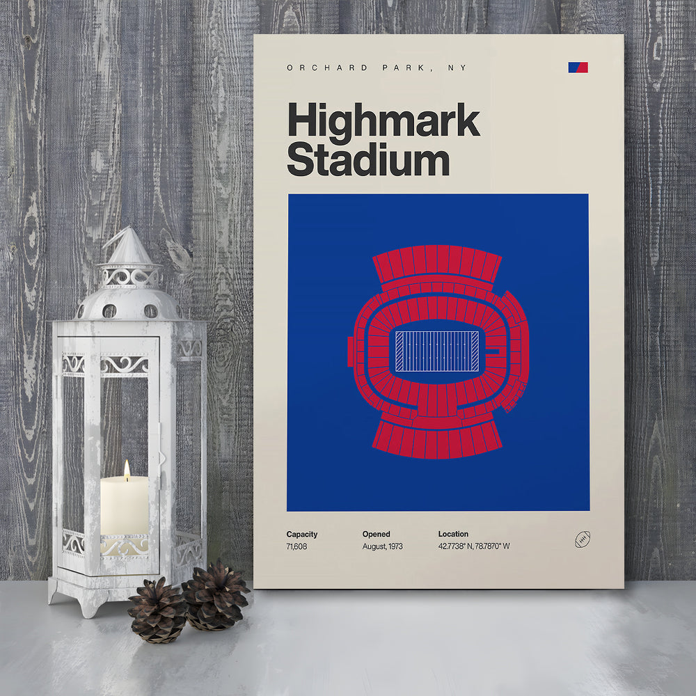 Highmark Stadium Print, Bills Highmark Stadium Print, Fan Gifts, Sport Art, Canvas Print Wall Art