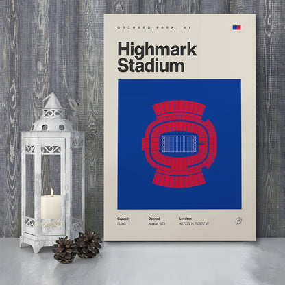 Highmark Stadium Print, Bills Highmark Stadium Print, Fan Gifts, Sport Art, Canvas Print Wall Art