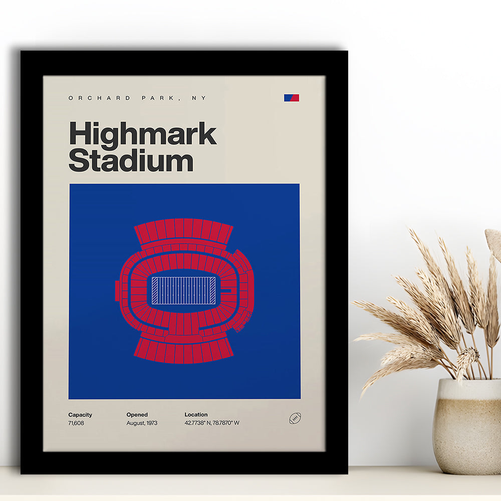 Highmark Stadium Print, Bills Highmark Stadium Print, Gifts for him, Sport Art, Framed Art Print Wall Decor