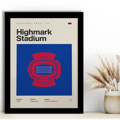 Highmark Stadium Print, Bills Highmark Stadium Print, Gifts for him, Sport Art, Framed Art Print Wall Decor