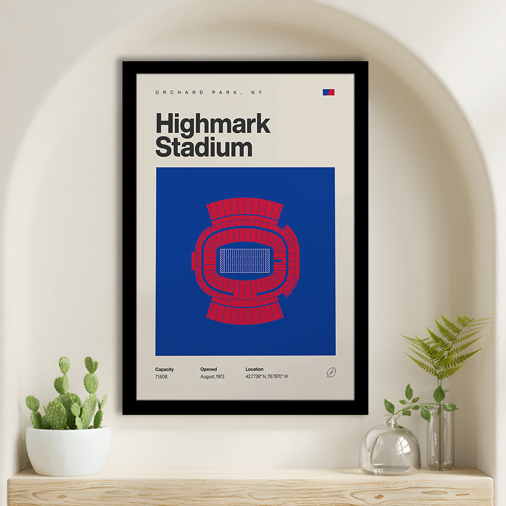 Highmark Stadium Print, Bills Highmark Stadium Print, Gifts for him, Sport Art, Framed Art Print Wall Decor