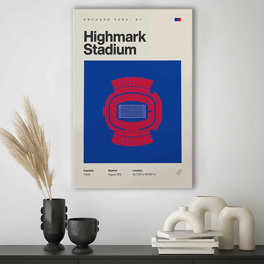 Highmark Stadium Print, Bills Highmark Stadium Print, Fan Gifts, Sport Art, Canvas Print Wall Art