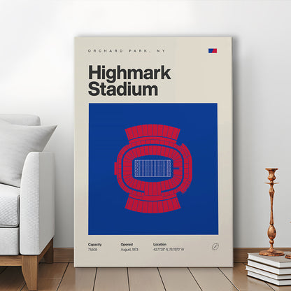 Highmark Stadium Print, Bills Highmark Stadium Print, Fan Gifts, Sport Art, Canvas Print Wall Art