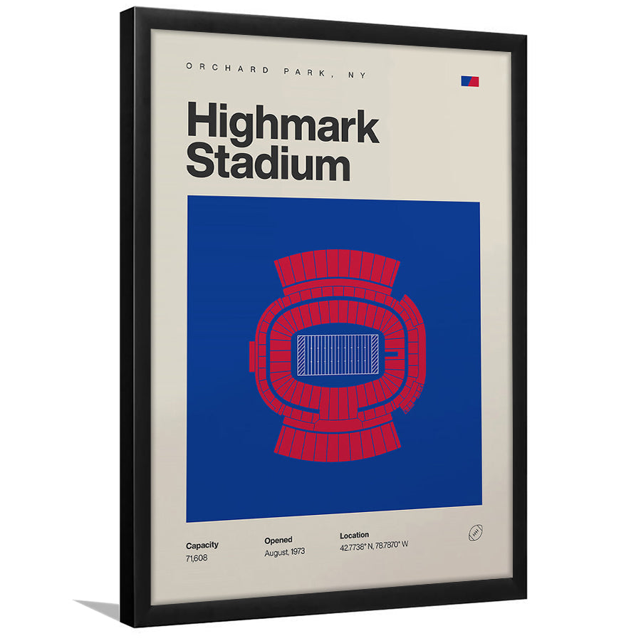 Highmark Stadium Print, Bills Highmark Stadium Print, Gifts for him, Sport Art, Framed Art Print Wall Decor