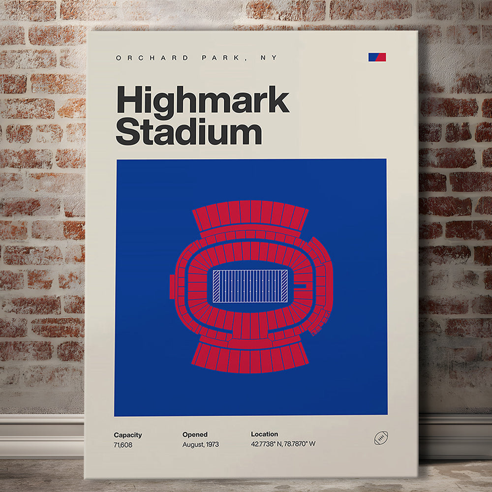Highmark Stadium Print, Bills Highmark Stadium Print, Fan Gifts, Sport Art, Canvas Print Wall Art