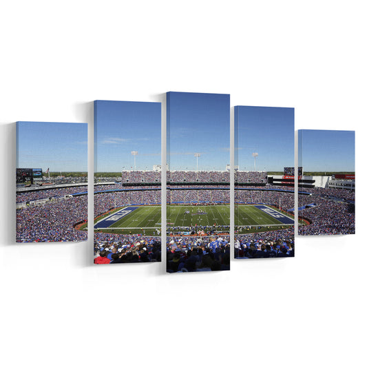 Buffalo Bills Stadium, Stadium Canvas, Sport Art, Gift for him, 5 Panel, Large Canvas, Canvas Print Wall Art