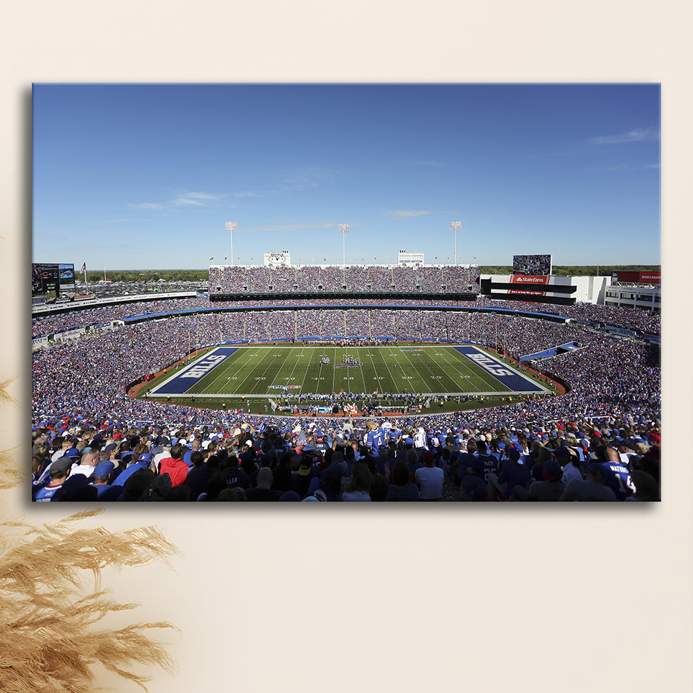 Buffalo Bills Stadium, Stadium Canvas, Sport Art, Gift for him, Man Cave Decor, Art Print, Canvas Print Wall Art