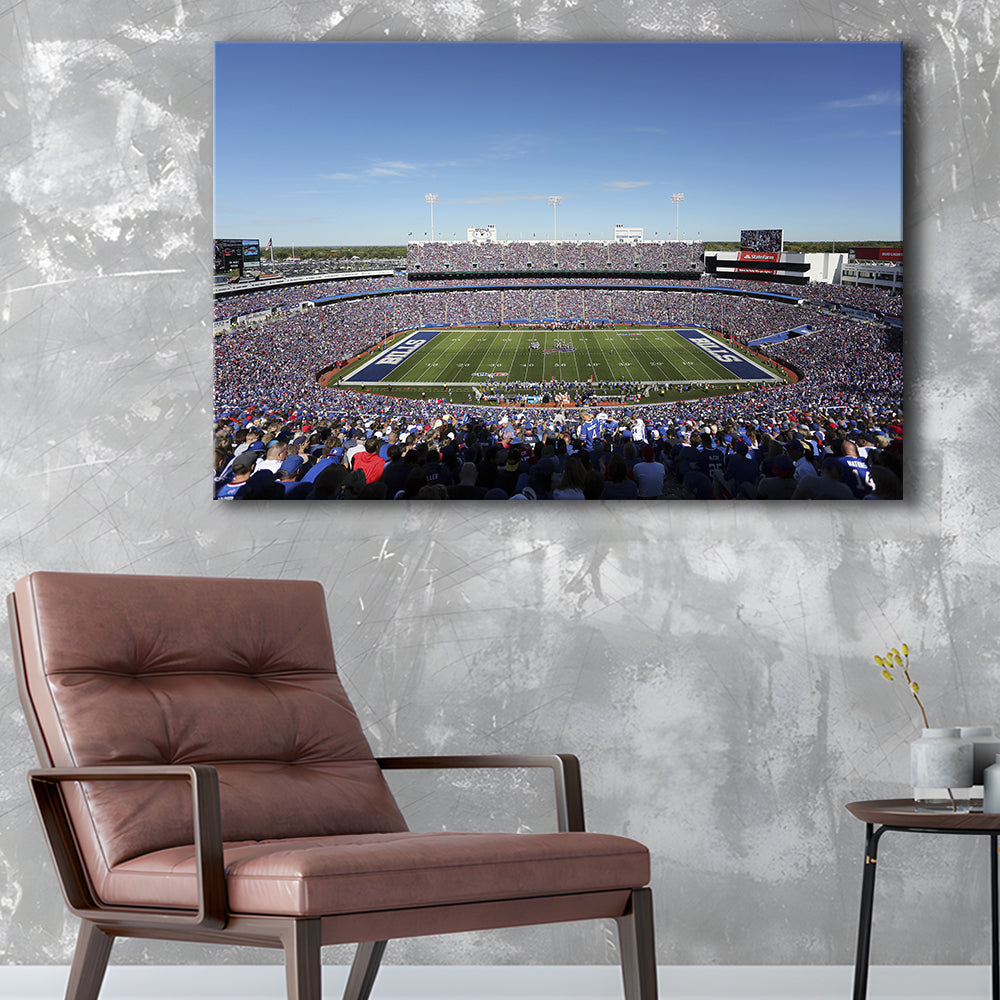 Buffalo Bills Stadium, Stadium Canvas, Sport Art, Gift for him, Man Cave Decor, Art Print, Canvas Print Wall Art