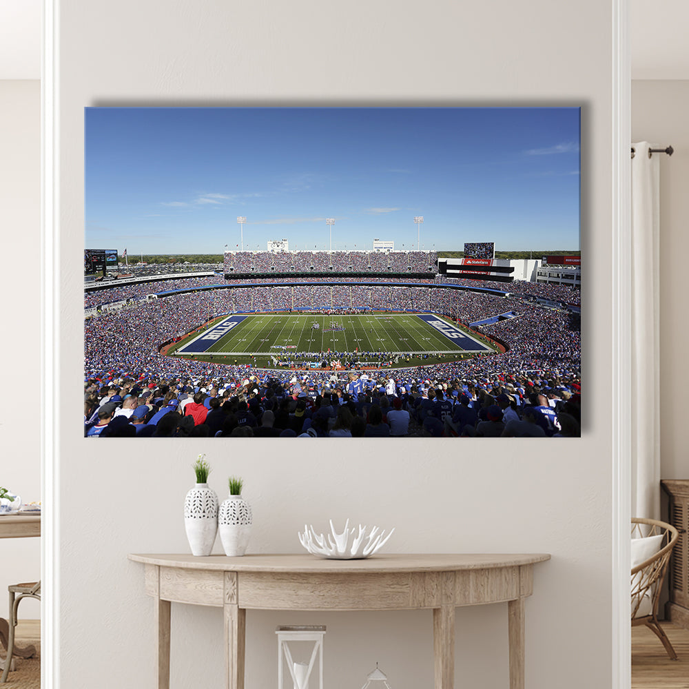 Buffalo Bills Stadium, Stadium Canvas, Sport Art, Gift for him, Man Cave Decor, Art Print, Canvas Print Wall Art