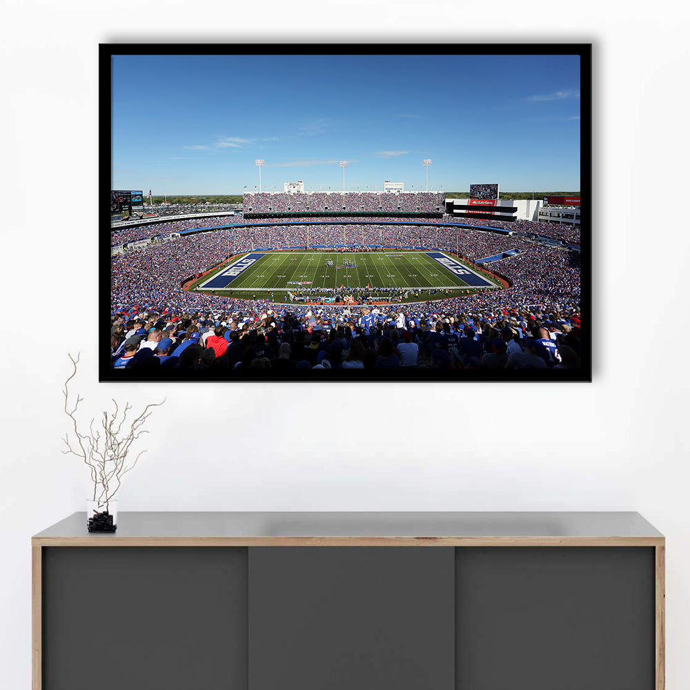 Buffalo Bills Stadium, Stadium Canvas, Sport Art, Gift for him, Framed Art Print Wall Decor, Picture Framed