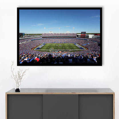 Buffalo Bills Stadium, Stadium Canvas, Sport Art, Gift for him, Framed Art Print Wall Decor, Picture Framed