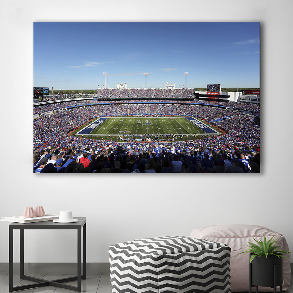 Buffalo Bills Stadium, Stadium Canvas, Sport Art, Gift for him, Man Cave Decor, Art Print, Canvas Print Wall Art