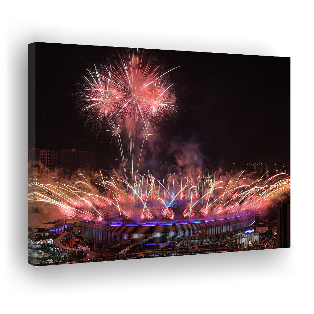Bukit Jalil National Stadium, Stadium Canvas, Sport Art, Gift for him, Man Cave Decor, Art Print, Canvas Print Wall Art