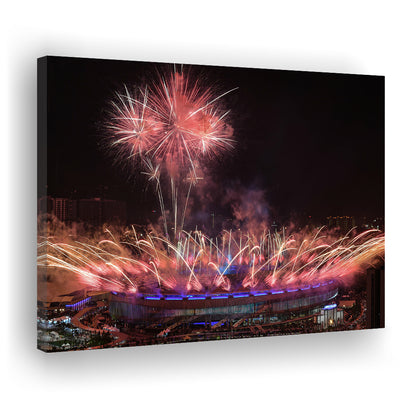 Bukit Jalil National Stadium, Stadium Canvas, Sport Art, Gift for him, Man Cave Decor, Art Print, Canvas Print Wall Art
