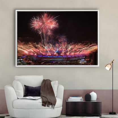 Bukit Jalil National Stadium, Stadium Canvas, Sport Art, Framed Canvas Print Wall Art, Floating Frame