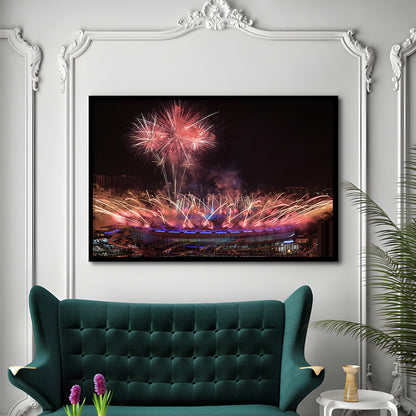 Bukit Jalil National Stadium, Stadium Canvas, Sport Art, Gift for him, Framed Art Print Wall Decor, Picture Framed