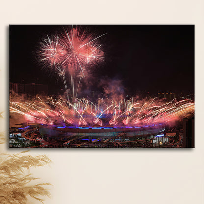 Bukit Jalil National Stadium, Stadium Canvas, Sport Art, Gift for him, Man Cave Decor, Art Print, Canvas Print Wall Art